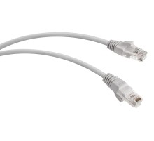 WRline Патч-корд U/UTP, категория 5е, 2xRJ45, неэкранированный, серый, LSZH, 0.5м