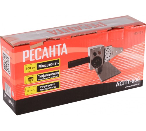 Сварочный аппарат для пластиковых труб Ресанта АСПТ-600 раструбная 0.6кВт