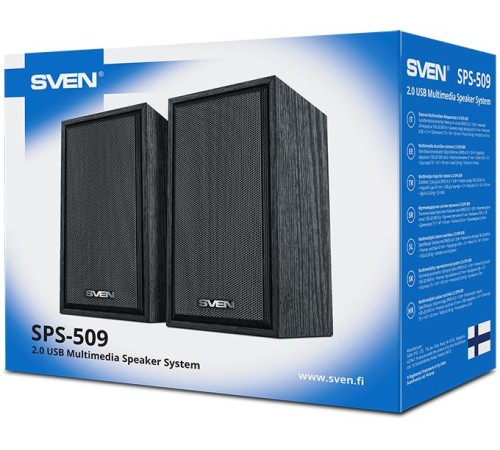 Колонки Sven SPS-509 2.0 черный 6Вт