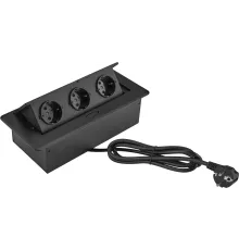 Розетка Cactus CS-SOCKET-EU3-BK для столешницы (уп.:1шт)