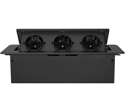 Розетка Cactus CS-SOCKET-EU3-BK для столешницы (уп.:1шт)