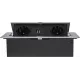Розетка Cactus CS-SOCKET-EU/USBA-GY для столешницы серый