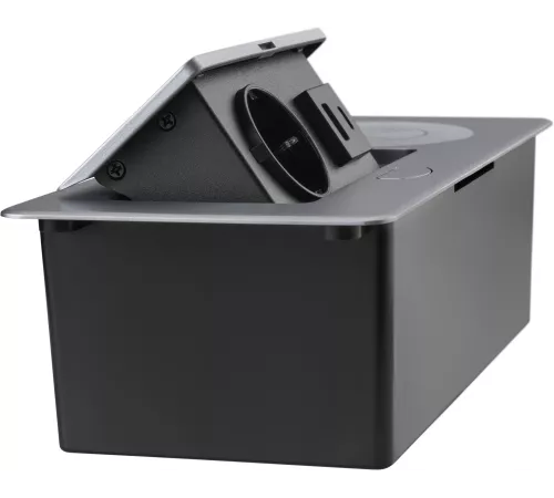 Розетка Cactus CS-SOCKET-USBA/C-WLESS для столешницы серебристый
