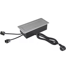 Розетка Cactus CS-SOCKET-EU2-USBA/C-NET для столешницы серый
