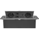 Розетка Cactus CS-SOCKET-EU2-USBA/C-NET для столешницы серый