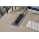 Розетка Cactus CS-SOCKET-EU2-USBA/C-NET для столешницы серый