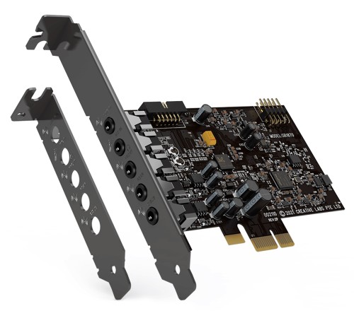 Звуковая карта PCI-E Creative Audigy FX V2,  5.1, Ret [70sb187000000]