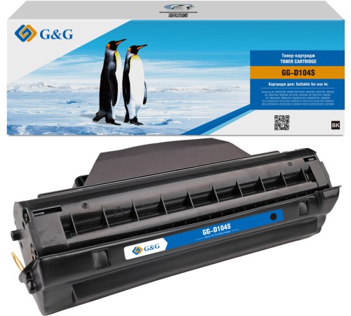Картридж лазерный G&G GG-D104S черный (1500стр.) для Samsung ML-1660K/1665K/1661K;SCX-3200/3210/3205/3217