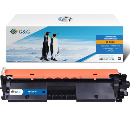 Картридж лазерный G&G GG-C051H черный (1700стр.) для Canon LBP 162dw/MF 264dw/267dw/269dw