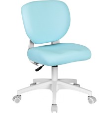 Кресло детское Cactus CS-CHR-3594BL голубой крестов. пластик белый