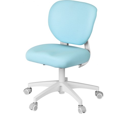 Кресло детское Cactus CS-CHR-3594BL голубой крестов. пластик белый