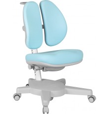Кресло детское Cactus CS-CHR-3604BL голубой крестов. пластик серый