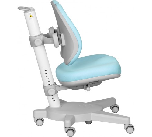 Кресло детское Cactus CS-CHR-3604BL голубой крестов. пластик серый