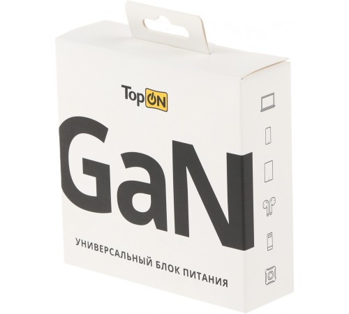 Блок питания TopON TOP-GaN-65W автоматический 65W 5V-20V 3.25A 2xUSB от бытовой электросети LED индикатор Блок питания TopON TOP-GaN-65W автоматический 65W 5V-20V 3.25A 2xUSB от бытовой электросети LED индикатор