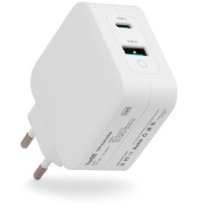 Блок питания TopON TOP-GaN-65W автоматический 65W 5V-20V 3.25A 2xUSB от бытовой электросети LED индикатор