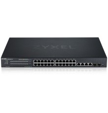 Гибридный Smart L2+ коммутатор Zyxel NebulaFlex XMG1930-30, rack 19", 24xRJ-45: 1/2.5G, 4xRJ-45: 1/2.5/5/10G, 2xSFP+, автономное/облачное управление (XMG1930-30-ZZ0101F)
