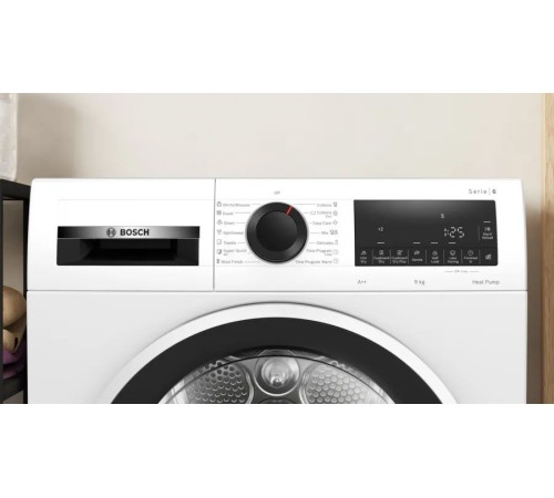 Сушильная машина Bosch Serie 6 WQG24100BY пан.англ. кл.энер.:A++ макс.загр.:9кг белый