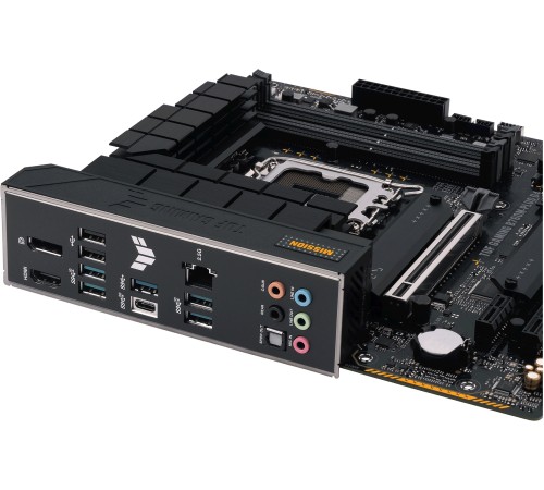 Материнская плата ASUS TUF GAMING B760M-PLUS D4, LGA1700, B760, 4*DDR4, HDMI+DP, 4xSATA3 + RAID, M2, Audio, Gb LAN, USB 3.2, USB 2.0, mATX; 90MB1DI0-M0EAY0 (TUF GAMING B760M-PLUS D4)