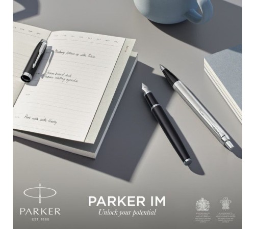 Ручка шариков. Parker IM Core (CW2150841) Stainless Steel CT M черн. черн. подар.кор.европод.