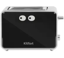 Тостер Kitfort КТ-2065 750Вт черный/серебристый