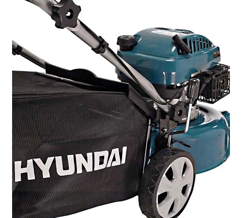 HYUNDAI [L 4220] Бензиновая газонокосилка {не самоходная, двигатель Hyundai ICV100,4-х такт, 2.8 л.с./99.8 см3, Ширина среза 41.7 см, Высота среза 20-70 мм, 19 кг }