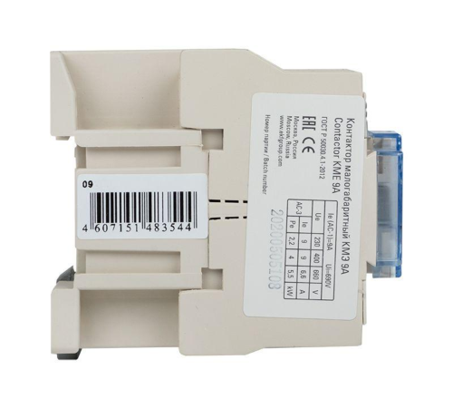 Контактор КМЭ 9А кат. 220В AC 1НО EKF ctr-s-9-220 Контактор КМЭ 9А кат. 220В AC 1НО EKF ctr-s-9-220