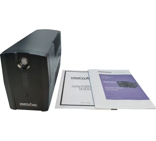 Импульс ИБП Юниор Смарт 600 {600 ВА/360 Вт, LED, SCHUKOx2, ~230В, АКБ 1х7Ач} {без USB} {JS60113]