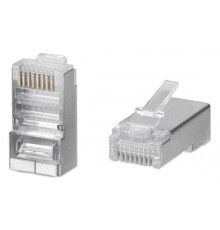 WRline Коннектор RJ-45 под витую пару, категория 5e, экранированный, универсальный (100 шт в упак)