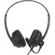 Наушники с микрофоном Оклик HS-M500 черный/черный 1.8м накладные оголовье (1900379)
