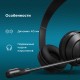 Наушники с микрофоном Оклик HS-M500 черный/черный 1.8м накладные оголовье (1900379)