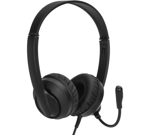 Наушники с микрофоном Оклик HS-M500 черный/черный 1.8м накладные оголовье (1900379) Наушники с микрофоном Оклик HS-M500 черный/черный 1.8м накладные оголовье (1900379)