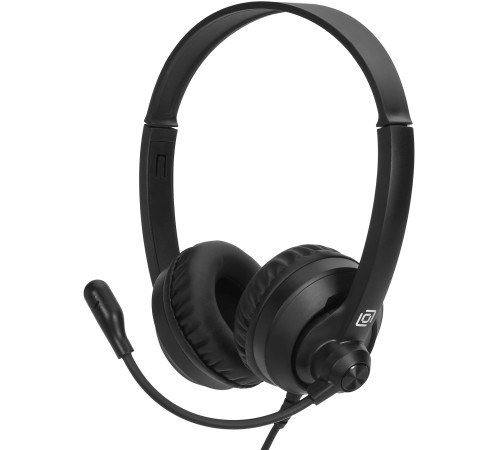 Наушники с микрофоном Оклик HS-M500 черный/черный 1.8м накладные оголовье (1900379) Наушники с микрофоном Оклик HS-M500 черный/черный 1.8м накладные оголовье (1900379)