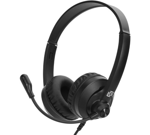 Наушники с микрофоном Оклик HS-M500 черный/черный 1.8м накладные оголовье (1900379) Наушники с микрофоном Оклик HS-M500 черный/черный 1.8м накладные оголовье (1900379)