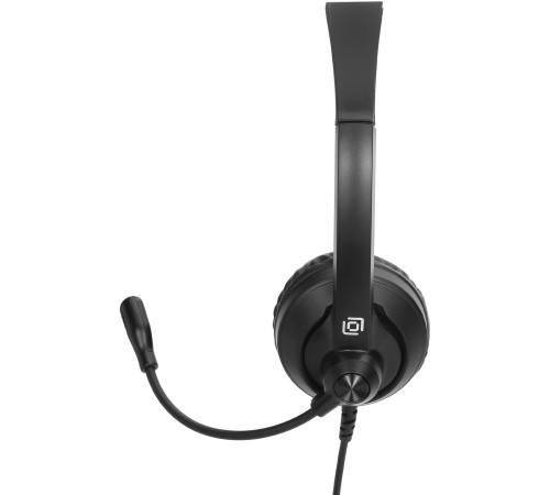 Наушники с микрофоном Оклик HS-M500 черный/черный 1.8м накладные оголовье (1900379) Наушники с микрофоном Оклик HS-M500 черный/черный 1.8м накладные оголовье (1900379)