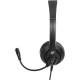 Наушники с микрофоном Оклик HS-M500 черный/черный 1.8м накладные оголовье (1900379)