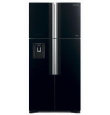 Холодильник Hitachi R-W660PUC7X GBK 2-хкамерн. черное стекло (двухкамерный)