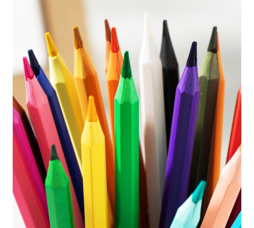 Карандаши цв. Deli EC126-24 Super Wings шестигран. пластик кор.европод. (24шт)