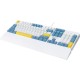 Клавиатура Оклик K951X механическая белый USB Multimedia Touch LED (1901079)
