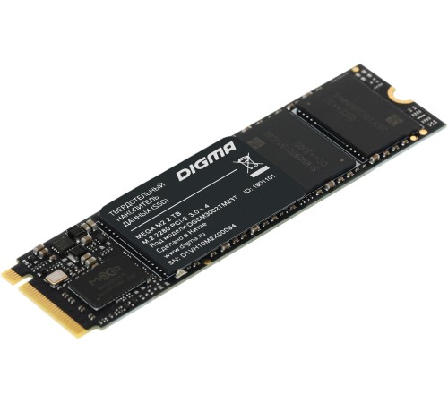 Накопитель SSD Digma PCIe 3.0 x4 2TB DGSM3002TM23T Mega M2 M.2 2280