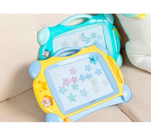 Доска для рисования Deli 50302BLUE магнитные прямоугольная 32.5х25.4мм синий