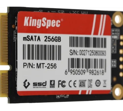 Накопитель SSD Kingspec mSATA 256Gb MT-256 MT Series mSATA