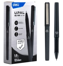 Ручка гелев. Deli Upal EG61-BK черн d=1мм черн. черн.