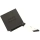 Шкаф коммутационный Hyperline (TWB-2766-GP-RAL9004) настенный 27U 600x600мм пер.дв.стекл 2 бок.пан. 60кг черный 49.9кг 1304мм