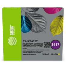 Картридж струйный Cactus CS-LC3617Y желтый (10мл) для Brother MFC-J2330DW/J2730DW/J3530DW/J3930DW