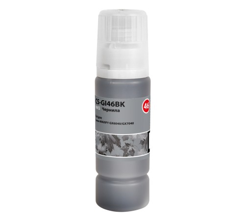 Cactus Чернила CS-GI46BK черный135мл для Canon MAXIFY GX6040/GX7040