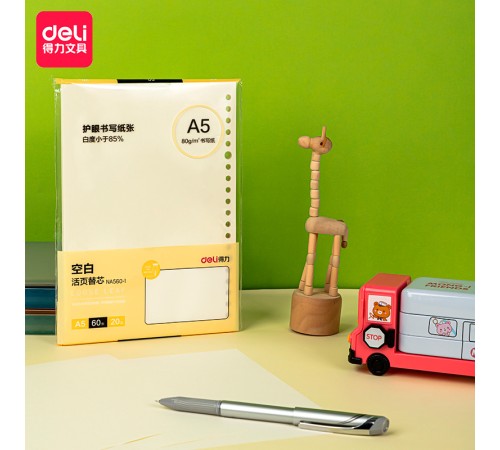Блокнот Deli NB560-1YELLOW В5 60л линейка желтый