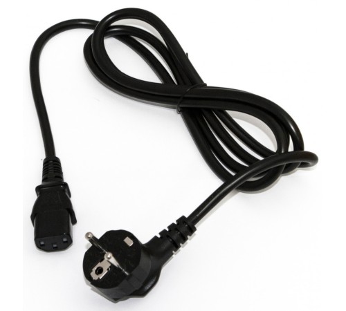 Hyperline PWC-IEC13-SHM-10-BK Кабель питания компьютера (Schuko+C13) (3x1.00), 10A, угловая вилка, 10 м