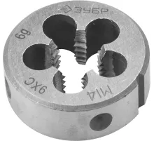 Плашка ЗУБР 4-28022-14-1.5  МАСТЕР круглая ручная мелкий шаг М14x1.5