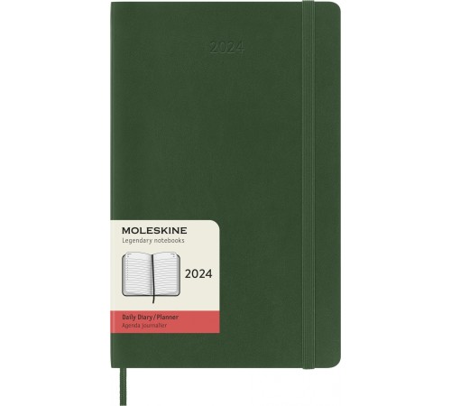 Ежедневник Moleskine CLASSIC SOFT Large 130х210мм 400стр. мягкая обложка зеленый
