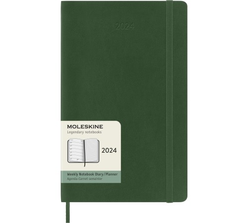 Еженедельник Moleskine CLASSIC SOFT WKNT Large 130х210мм датир.12мес 144стр. мягкая обложка зеленый